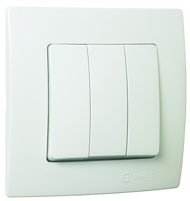 Выключатель 3-кл. Lillium 1вх. 3вых. Makel 32001091