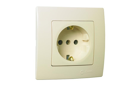 Розетка Lillium с заземл. Makel 32010028