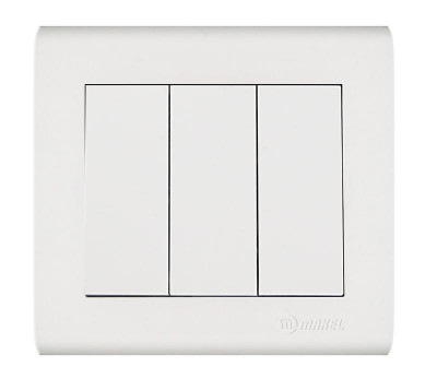 Выключатель 3-кл. Manolya 1вх. 3вых. бел. Makel 41001091