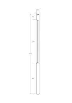 Светильник Mill 30Вт 3000К IP65 садово-парковый Maytoni O427FL-L30GF3K