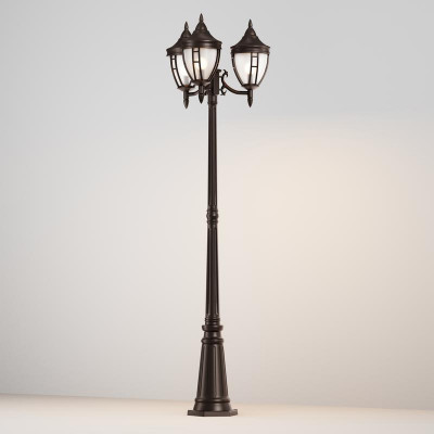 Светильник Rivoli 3х60Вт E27 IP44 садово-парковый Maytoni O026FL-03B