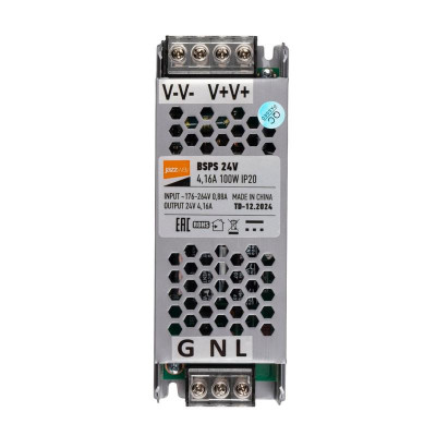 Блок питания для светодиод. ленты BSPS 24В 4.16А=100Вт IP20 Pro JazzWay 5062184
