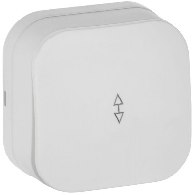 Выключатель проходной 1-кл. ОП GLORY ВСп10-1-0-ХБм 10А бел. матов. IEK EVH12-K01M-10