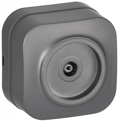 Розетка телевизионная TV 1-м ОП GLORY РТВ20-ХСм сталь матов. IEK EAH10-K46M