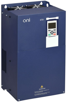 Преобразователь частоты K751 380В 3ф 90-110кВт 176-210А со встроен. тормозом ONI K751-33-90110TM