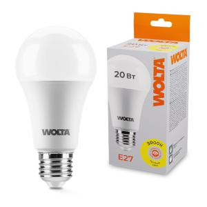 Лампа светодиодная 20Вт 3000К E27 WOLTA 25Y65BL20E27