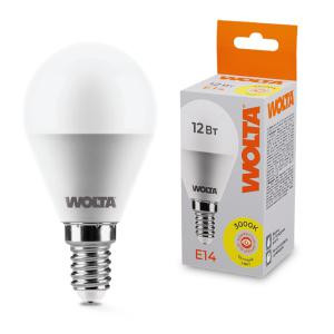 Лампа светодиодная 12Вт 3000К E14 WOLTA 25Y45GL12E14