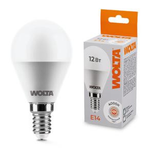 Лампа светодиодная 12Вт 4000К E14 WOLTA 25S45GL12E14