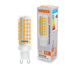 Лампа светодиодная 9Вт 4000К G9 WOLTA WSTD-JCD-9W4KG9-C