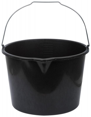 Ведро строительное 20л для перемешивания раствора с носиком пластик. КУРС 04088