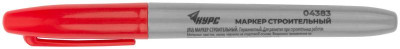 Маркер строительный перманентный красн. КУРС 04383