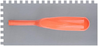 Гладилка зубчатая 280х130мм зуб 8х8мм пластик. ручка стальная КУРС 05138