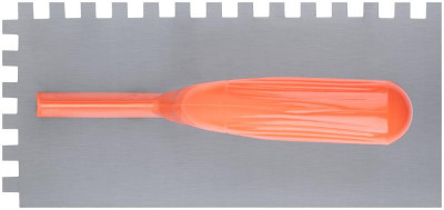 Гладилка зубчатая 280х130мм зуб 10х10мм пластик. ручка стальная КУРС 05139