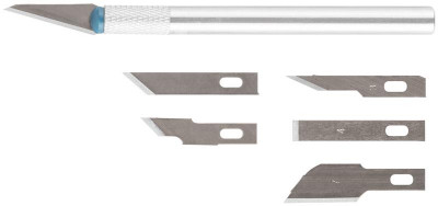 Нож макетный с 6 лезвиями КУРС 10482