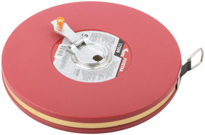 Рулетка 50м фибергласовая лента корпус пластик. красн. КУРС 17509