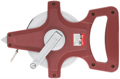 Рулетка землемерная 20м фибергласовая лента открытый корпус красн. КУРС 17662