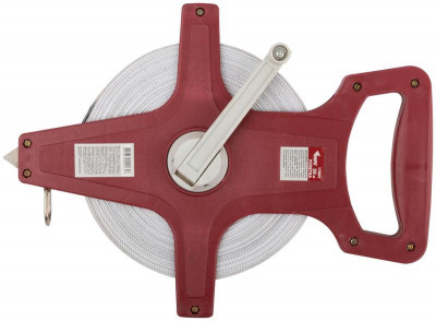 Рулетка землемерная 50м фибергласовая лента открытый корпус красн. КУРС 17665