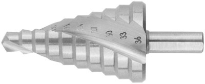 Сверло по металлу ступенчатое 9-36мм 10 ступеней спиральный профиль HSS КУРС 36369