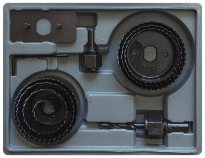 Набор пил круговых 22; 41; 54; 57; 60; 64; 67мм кейс (7 предметов) КУРС 36735