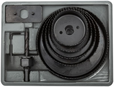 Набор пил круговых 64; 76; 89; 102; 127мм кейс (5 предметов)КУРС 36738