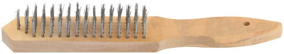 Корщетка 6-ти рядная деревянная ручка КУРС 38402