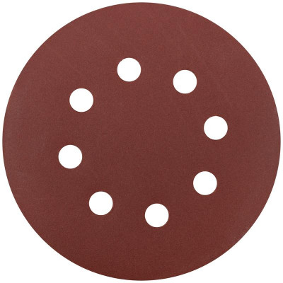 Круг шлифовальный с отверст. (липучка) 125мм Р 400 алюм./оксидный (уп.5шт) КУРС 39791