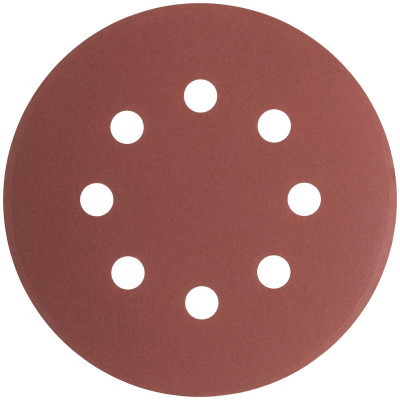 Круг шлифовальный с отверст. (липучка) 125мм Р 600 алюм./оксидный (уп.5шт) КУРС 39793