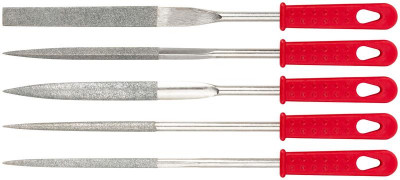 Надфиль алмазный 5х170/70мм широкий 5шт КУРС 42159