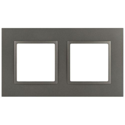 Рамка 2-м Elegance 14-5012-16 Classic для розеток и выключателей титан Эра Б0065825