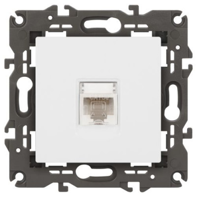 Розетка компьютерная Elegance 14-3107-01М RJ45 матов. бел. Эра Б0065763