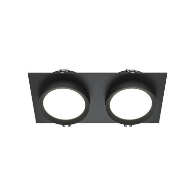 Светильник встраиваемый Hoop GX53 2х12Вт Maytoni DL086-02-GX53-SQ-B