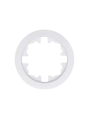 Рамка 1-м OSEN горизонт. круглая бел. LEZARD 744-0200-146