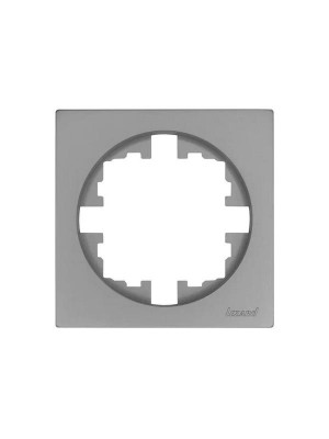 Рамка 1-м OSEN горизонт. квадрат сер. матов. LEZARD 743-7400-146