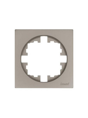 Рамка 1-м OSEN горизонт. квадрат титан LEZARD 743-3700-146