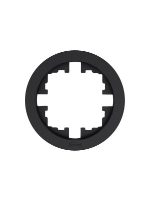 Рамка 1-м OSEN горизонт. круглая черн. бархат LEZARD 744-4200-146