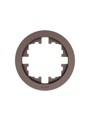 Рамка 1-м OSEN горизонт. круглая шоколад LEZARD 744-7300-146