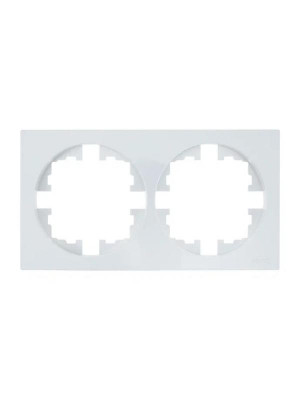 Рамка 2-м OSEN горизонт. квадрат бел. LEZARD 743-0200-147