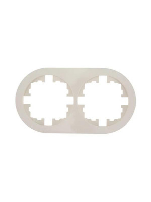 Рамка 2-м OSEN горизонт. круглая сл. кость LEZARD 744-9000-147