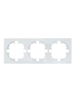 Рамка 3-м OSEN горизонт. квадрат бел. LEZARD 743-0200-148