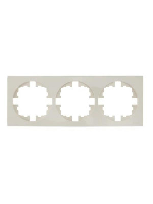 Рамка 3-м OSEN горизонт. квадрат сл. кость LEZARD 743-9000-148