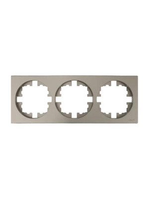 Рамка 3-м OSEN горизонт. квадрат титан LEZARD 743-3700-148