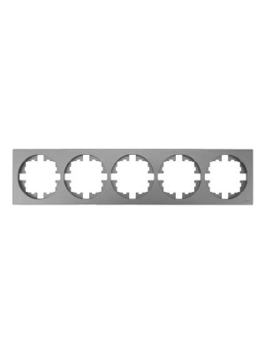 Рамка 5-м OSEN горизонт. квадрат сер. матов. LEZARD 743-7400-150