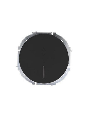 Выключатель проходной 1-кл. СП OSEN 10А IP20 с подсветкой механизм черн. бархат LEZARD 743-4288-114