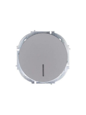 Выключатель 1-кл. СП OSEN 10А IP20 с подсветкой механизм сер. матов. LEZARD 743-7488-111