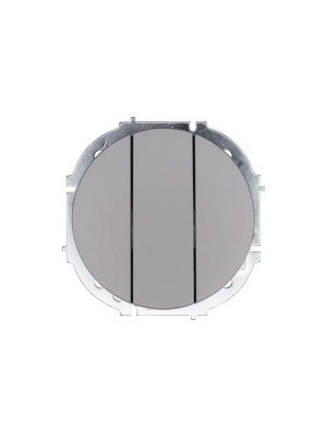 Выключатель 3-кл. СП OSEN механизм сер. матов. LEZARD 743-7488-109