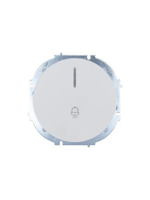 Кнопка звонка СП OSEN с подсветкой механизм бел. LEZARD 743-0288-108