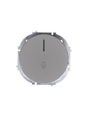 Кнопка звонка СП OSEN с подсветкой механизм сер. матов. LEZARD 743-7488-108