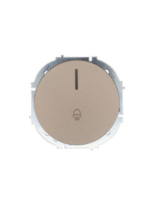 Кнопка звонка СП OSEN с подсветкой механизм титан LEZARD 743-3788-108