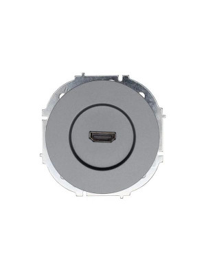 Розетка HDMI 1-м СП OSEN механизм сер. матов. LEZARD 743-7488-203