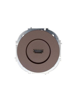 Розетка HDMI 1-м СП OSEN механизм шоколад LEZARD 743-7388-203